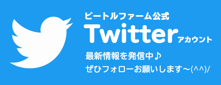 ビートルファームのTwitter（ツイッター）公式アカウントのご案内