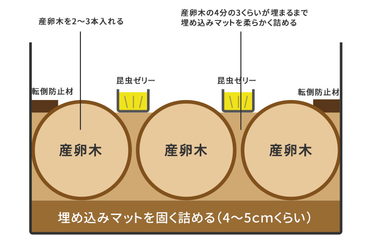 産卵セットの組み方について